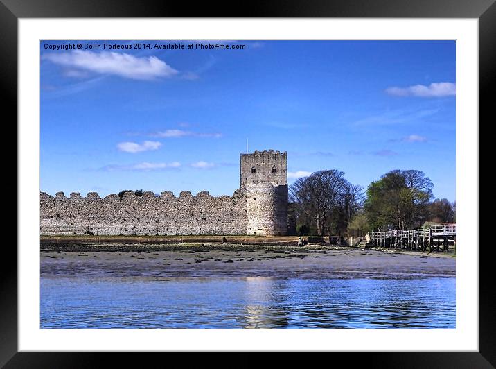 Castle ruins Framed Mounted Print by Colin Porteous