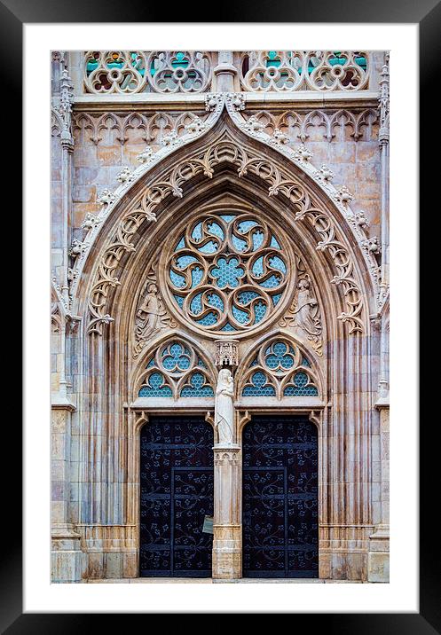 Church door Framed Mounted Print by Colin Porteous
