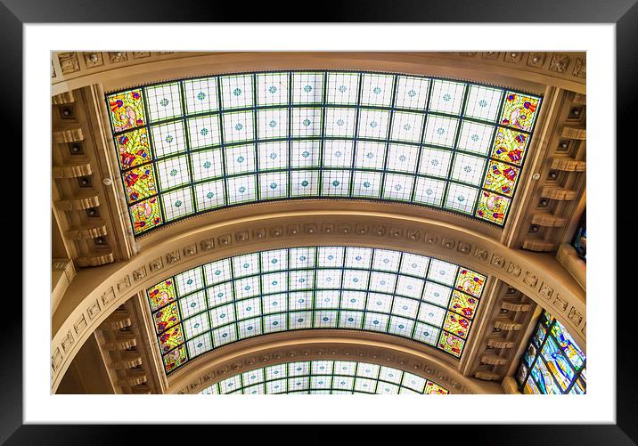 Glass roof Framed Mounted Print by Colin Porteous