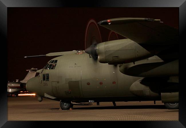 C-130K Night Run Framed Print by James Innes