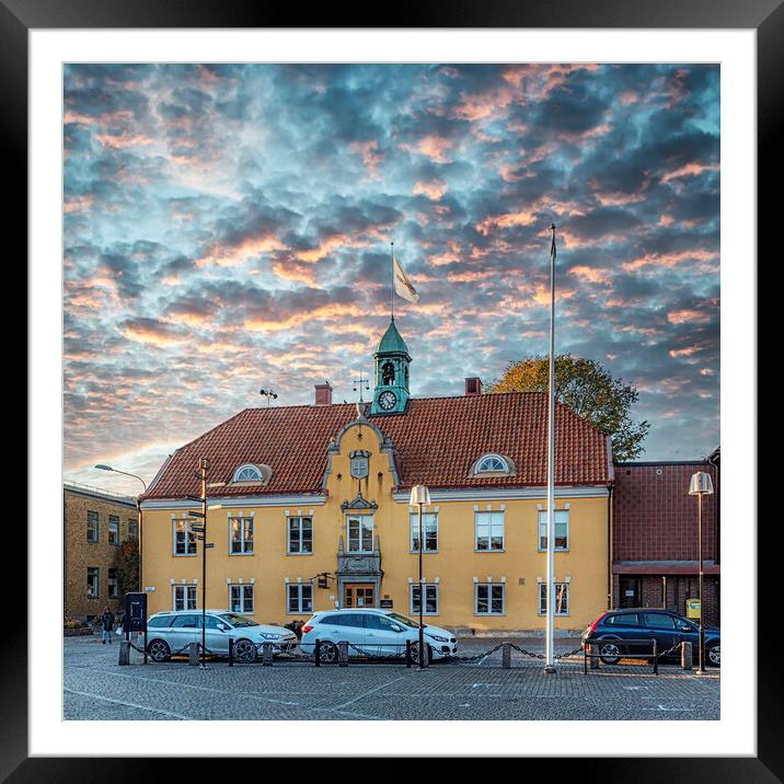 Solvesborg Town Hall Framed Mounted Print by Antony McAulay