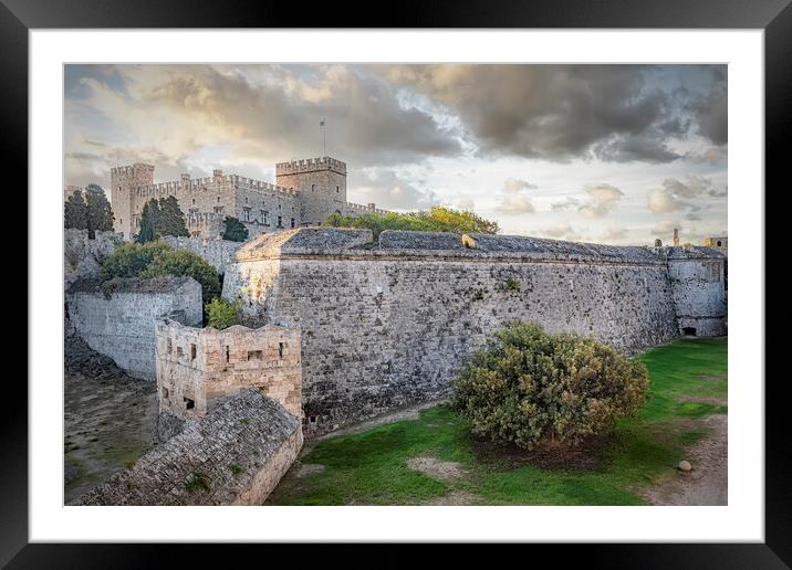 Rhodes Palace of the Grand Master Framed Mounted Print by Antony McAulay