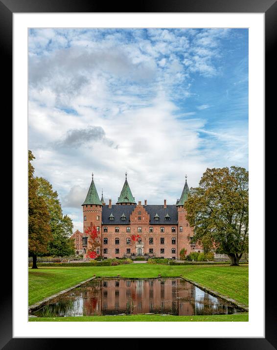 Trolleholm Castle with Autumn Colours Framed Mounted Print by Antony McAulay