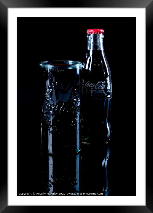Coca Cola The Real Thing Framed Mounted Print by Antony McAulay