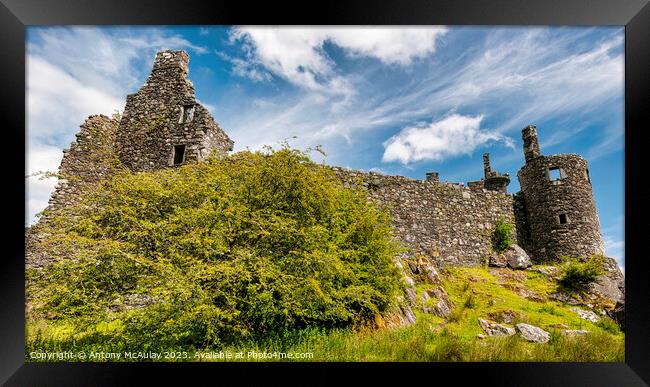 Kilchurn Castle Wide Angle View Framed Print by Antony McAulay