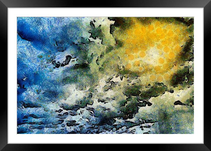 A break in the clouds Framed Mounted Print by Antony McAulay
