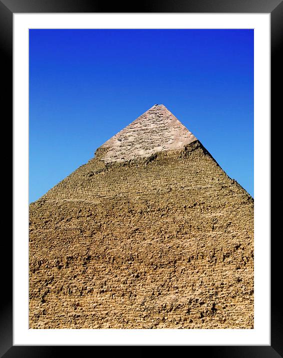 pyramids of giza 15 Framed Mounted Print by Antony McAulay