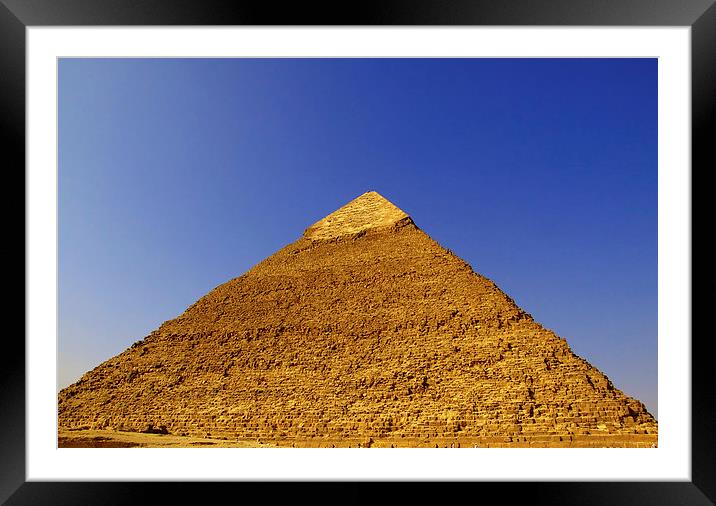 pyramids of giza 16 Framed Mounted Print by Antony McAulay