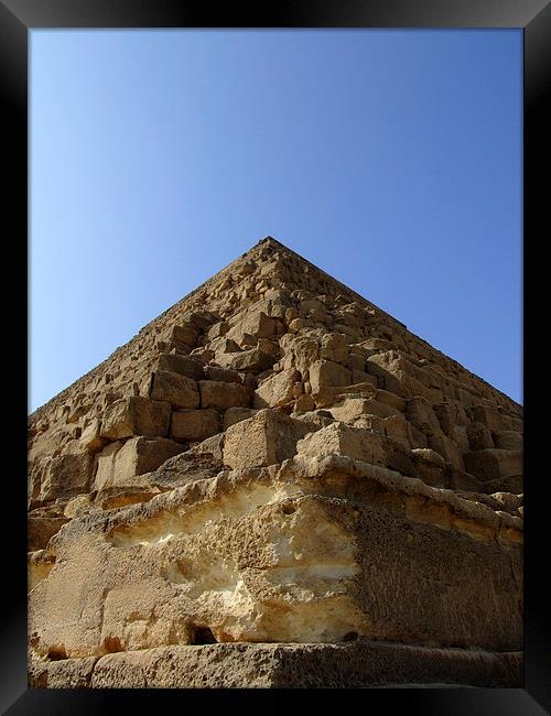 pyramids of giza 20 Framed Print by Antony McAulay