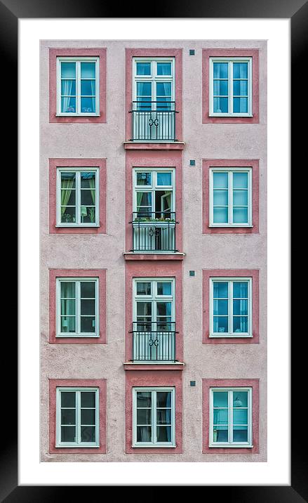 Windows of the French Style Framed Mounted Print by Antony McAulay