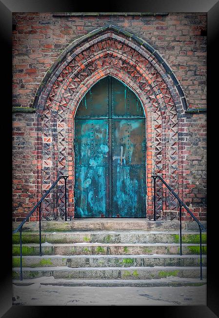 Maria Kyrka Church Door Framed Print by Antony McAulay