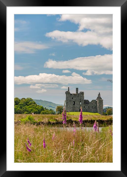 Kilchurn Castle in Scotland Framed Mounted Print by Antony McAulay