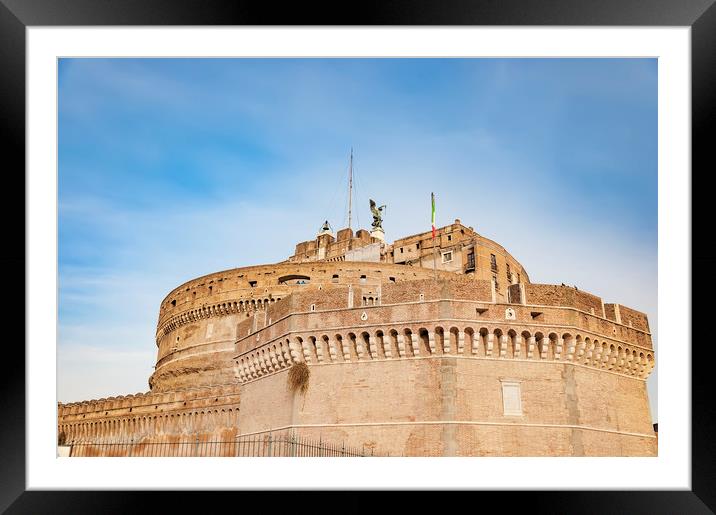 Castel Sant Angelo of Rome Framed Mounted Print by Antony McAulay