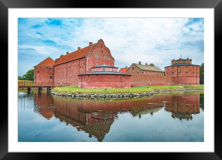 Landskrona Citadel Castle Framed Mounted Print by Antony McAulay