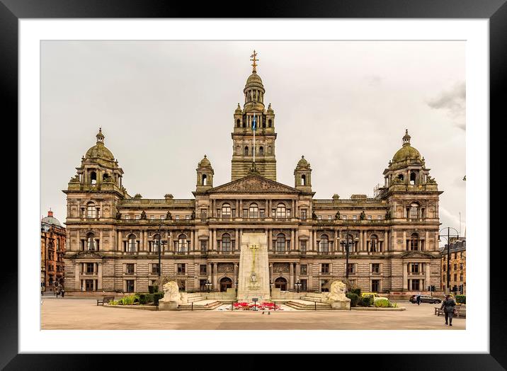 Glasgow City Chambers Framed Mounted Print by Antony McAulay