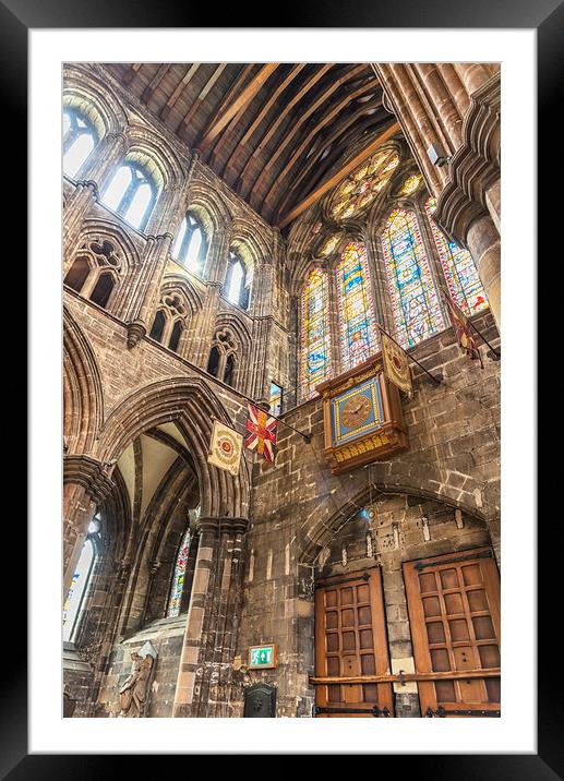 Glasgow Cathedral Interior Framed Mounted Print by Antony McAulay
