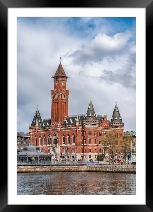 Helsingborg Town Hall in Sweden Framed Mounted Print by Antony McAulay