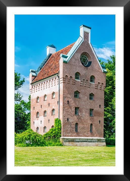 Borgeby Castle Tower Framed Mounted Print by Antony McAulay