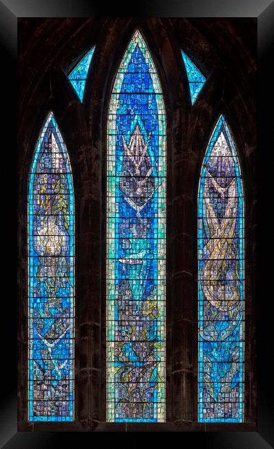 Glasgow Cathedral Millennium Window Framed Print by Antony McAulay