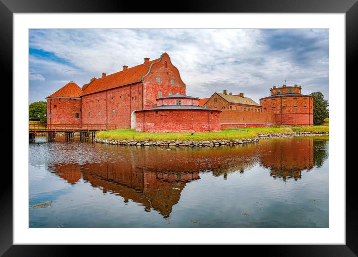 Landskrona Citadel in Sweden Framed Mounted Print by Antony McAulay