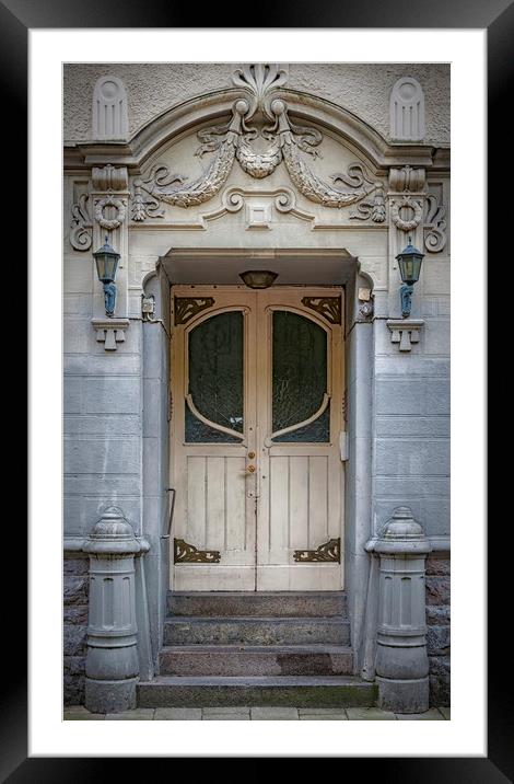 Art Deco Door Framed Mounted Print by Antony McAulay
