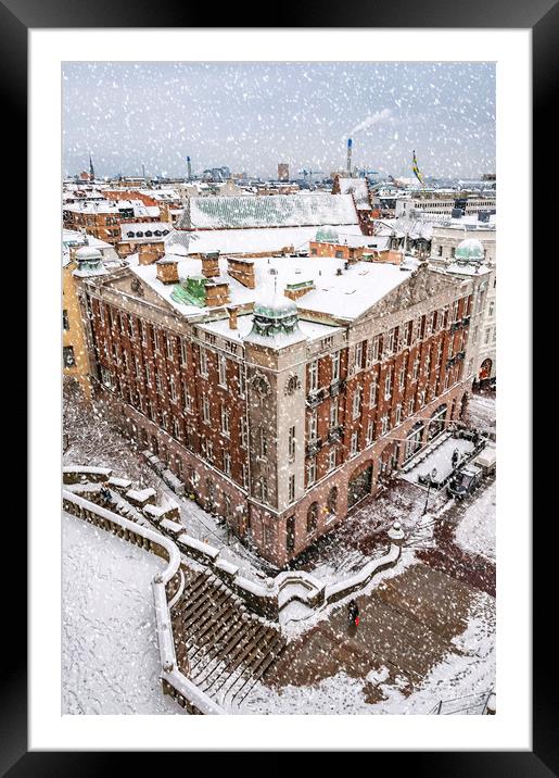 Helsingborg Winter Framed Mounted Print by Antony McAulay