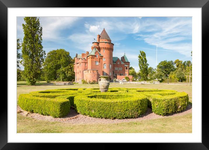 Hjularod Slott Framed Mounted Print by Antony McAulay