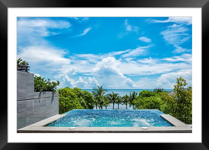 Hua Hin Private Jacuzzi Framed Mounted Print by Antony McAulay