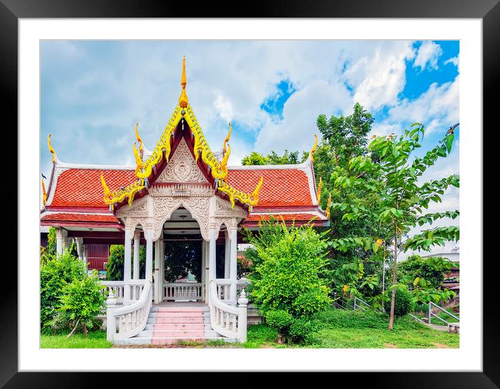 Phetchaburi Temple Framed Mounted Print by Antony McAulay