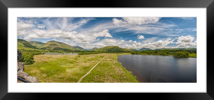Loch Awe Panorama Framed Mounted Print by Antony McAulay