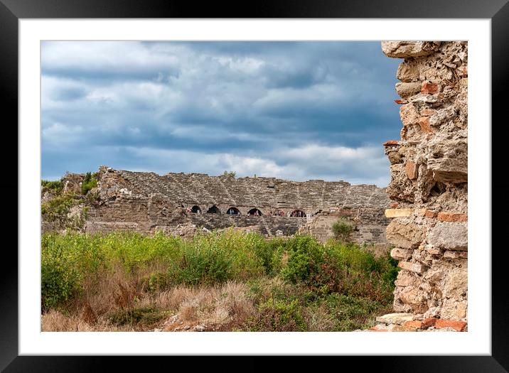 Amphitheatre in Side Framed Mounted Print by Antony McAulay