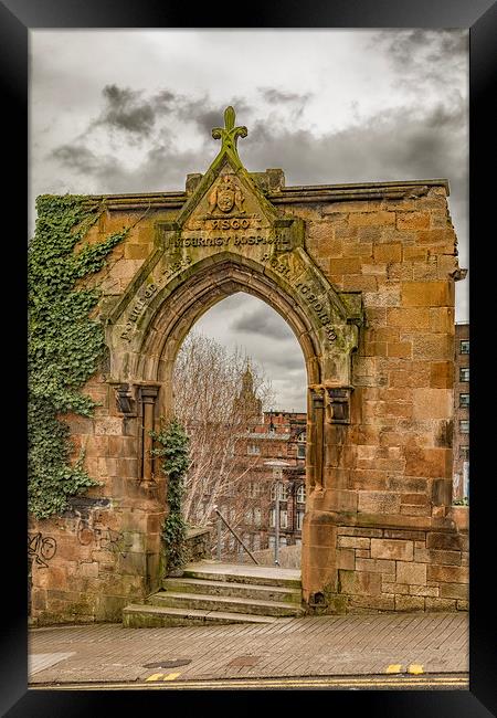 Glasgow Rottenrow Gardens Entrance Framed Print by Antony McAulay