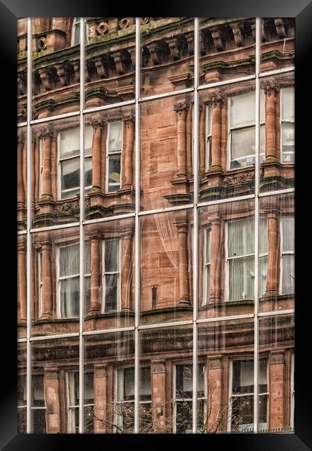 Glasgow Modern Vintage Framed Print by Antony McAulay