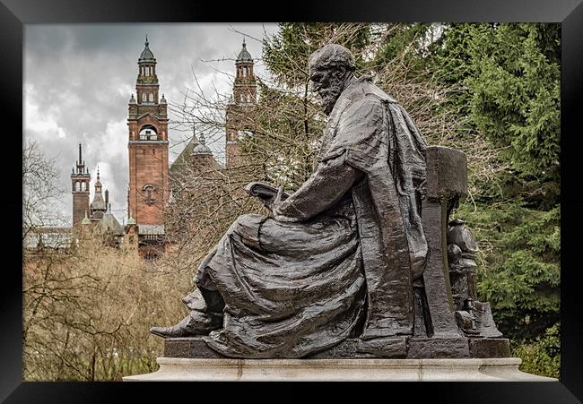 Lord Kelvin Statue Framed Print by Antony McAulay