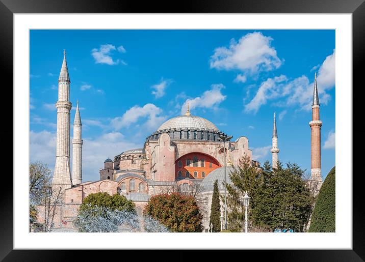 Hagia Sophia Mosque Framed Mounted Print by Antony McAulay