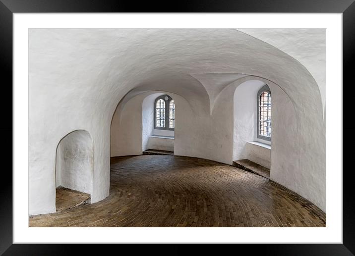 Copenhagen Rundetaarn Interior Framed Mounted Print by Antony McAulay