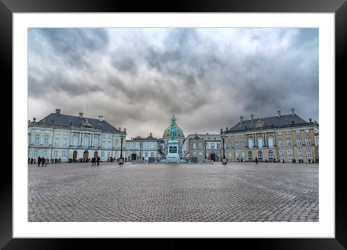 Copenhagen Amalienborg Palace Framed Mounted Print by Antony McAulay