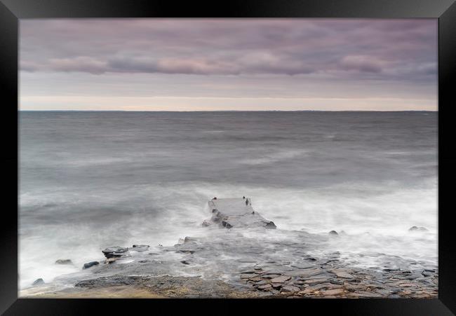 Kullaberg Coastal Region Pier Framed Print by Antony McAulay