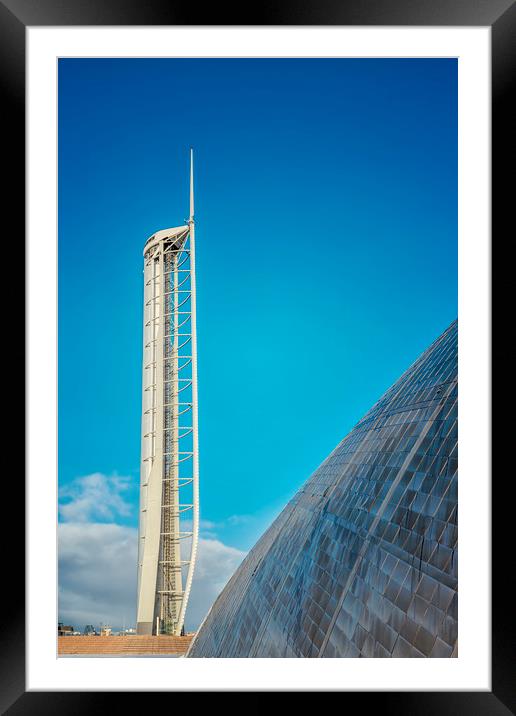 Observation Tower in Glasgow Framed Mounted Print by Antony McAulay
