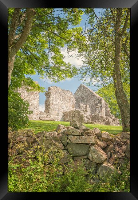 Rya Church Ruin Framed Print by Antony McAulay