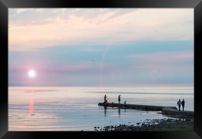Sunset Gathering at Torekov Framed Print by Antony McAulay
