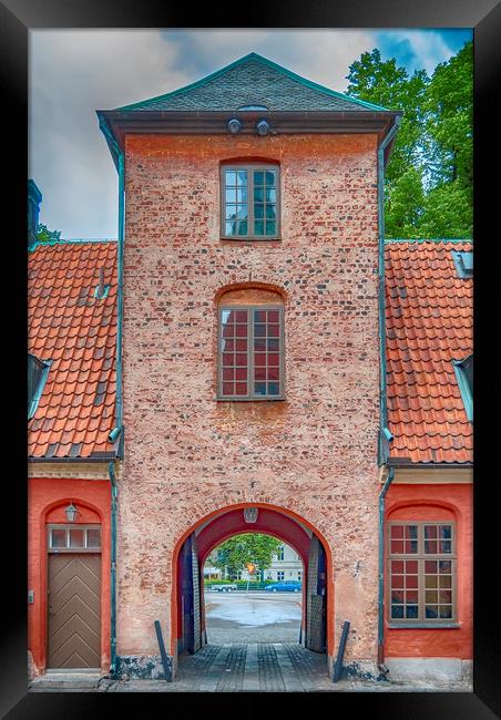 Halmstad Castle Gatehouse Framed Print by Antony McAulay