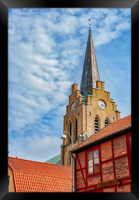 Halmstad Church from Gamla Stan Framed Print by Antony McAulay