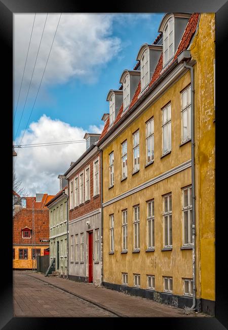 Helsingor Street Scene Framed Print by Antony McAulay