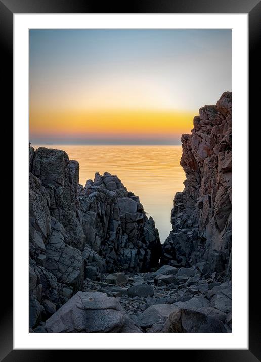 Kullaberg Coastal Region Cliff Edge Framed Mounted Print by Antony McAulay