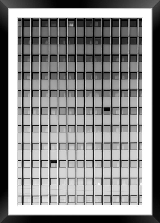 Fine Art Modern Architecture Background Framed Mounted Print by Antony McAulay