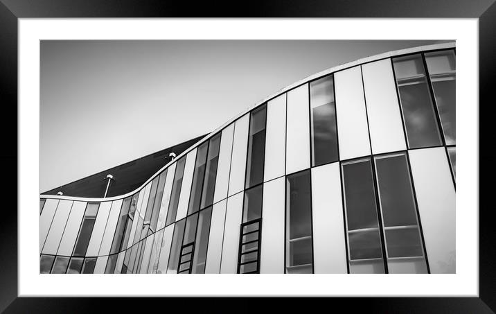 Fine Art Modern Architecture Helsingborg Arena Abs Framed Mounted Print by Antony McAulay