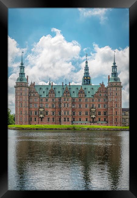 Frederiksborg Castle Lakeside Facade Framed Print by Antony McAulay