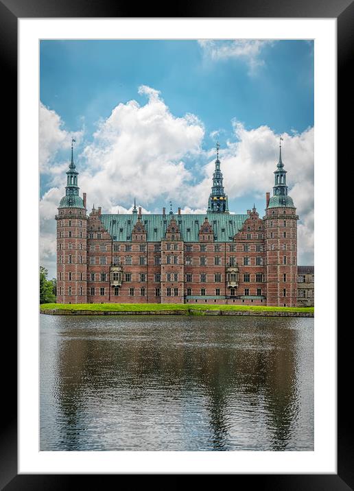 Frederiksborg Castle Lakeside Facade Framed Mounted Print by Antony McAulay