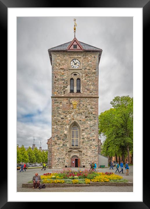 Trondheim Var Frue Church Framed Mounted Print by Antony McAulay